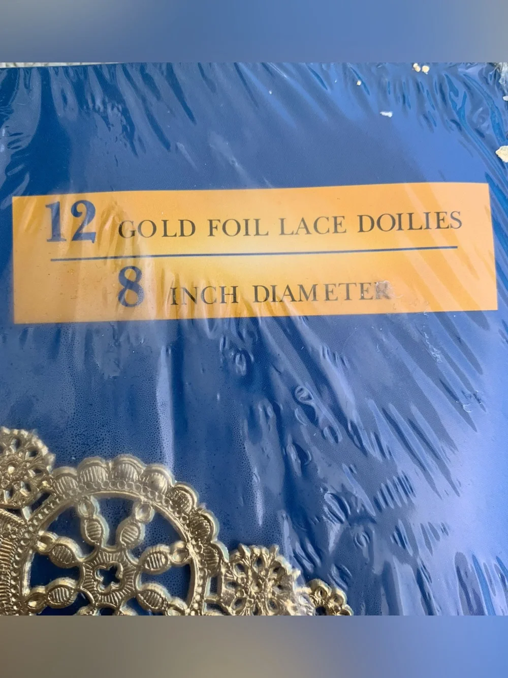 Royal Lace Medallion Lace Round Gold Doilies